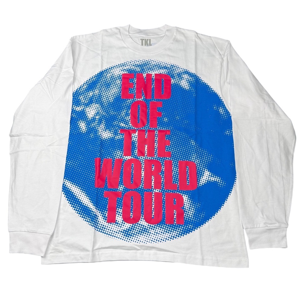 TKL 2022 End Of The‎ World Tour Long Sleeve T Shirt White Medium The Kid Laroi